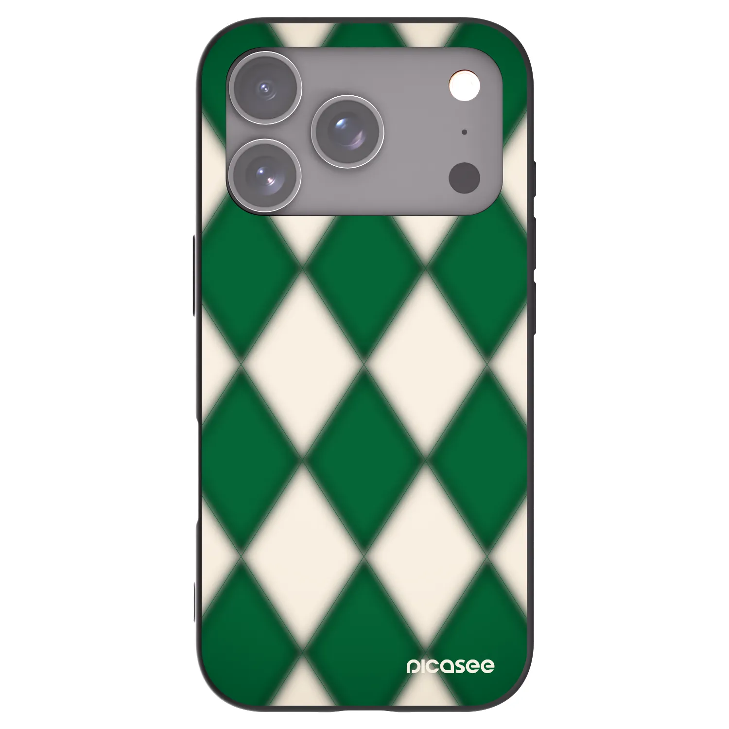 Picasee crna silikonska maskica za Apple iPhone 18 Pro - Emerald Diamond
