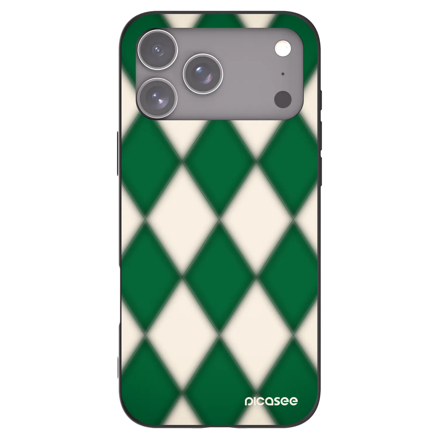 Picasee crna silikonska maskica za Apple iPhone 18 Pro Max - Emerald Diamond