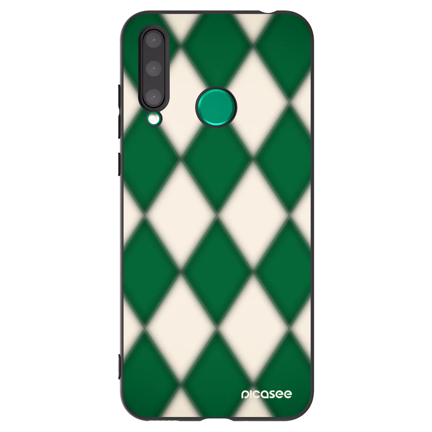 Picasee crna silikonska maskica za Honor 20 Lite - Emerald Diamond