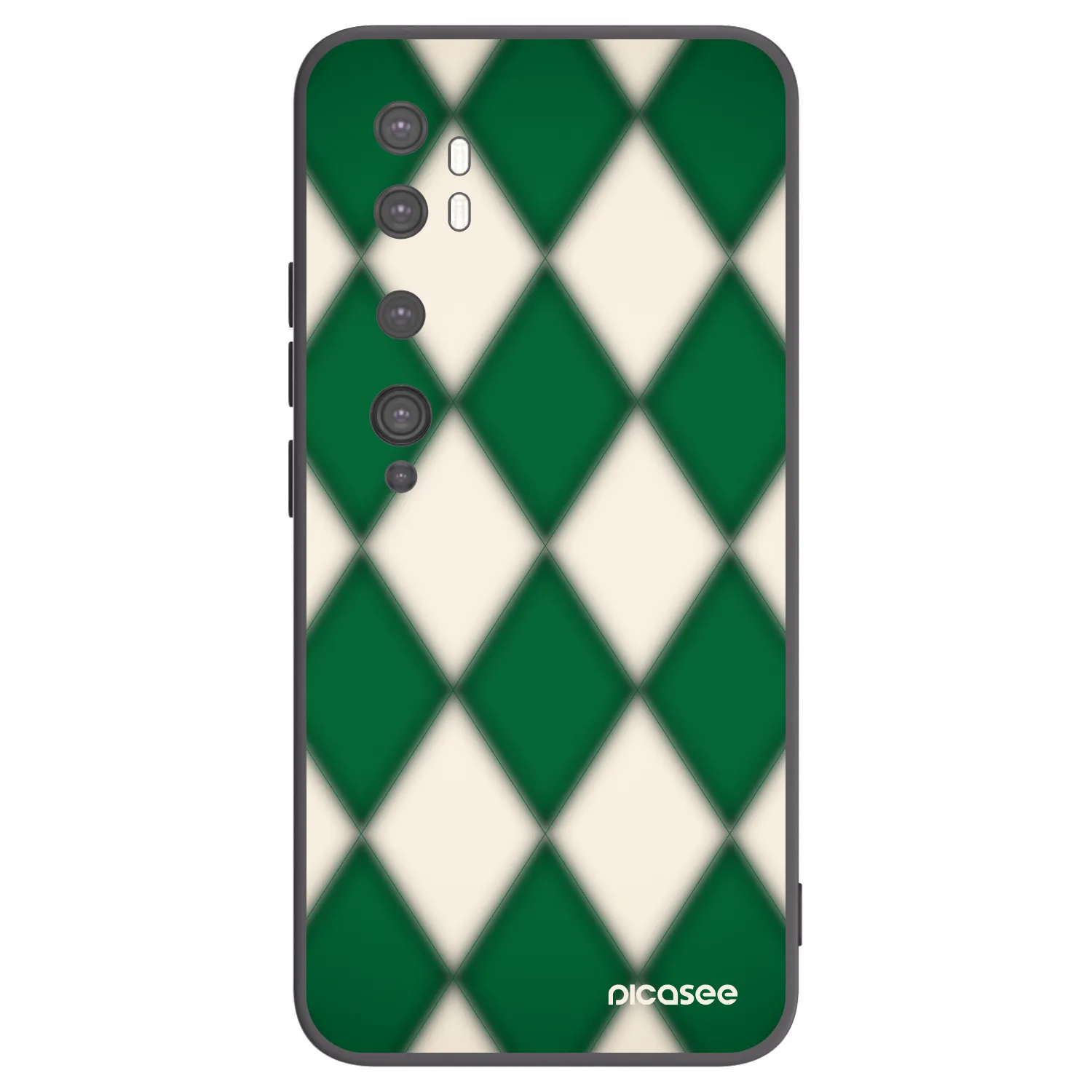 Picasee crna silikonska maskica za Xiaomi Mi Note 10 (Pro) - Emerald Diamond