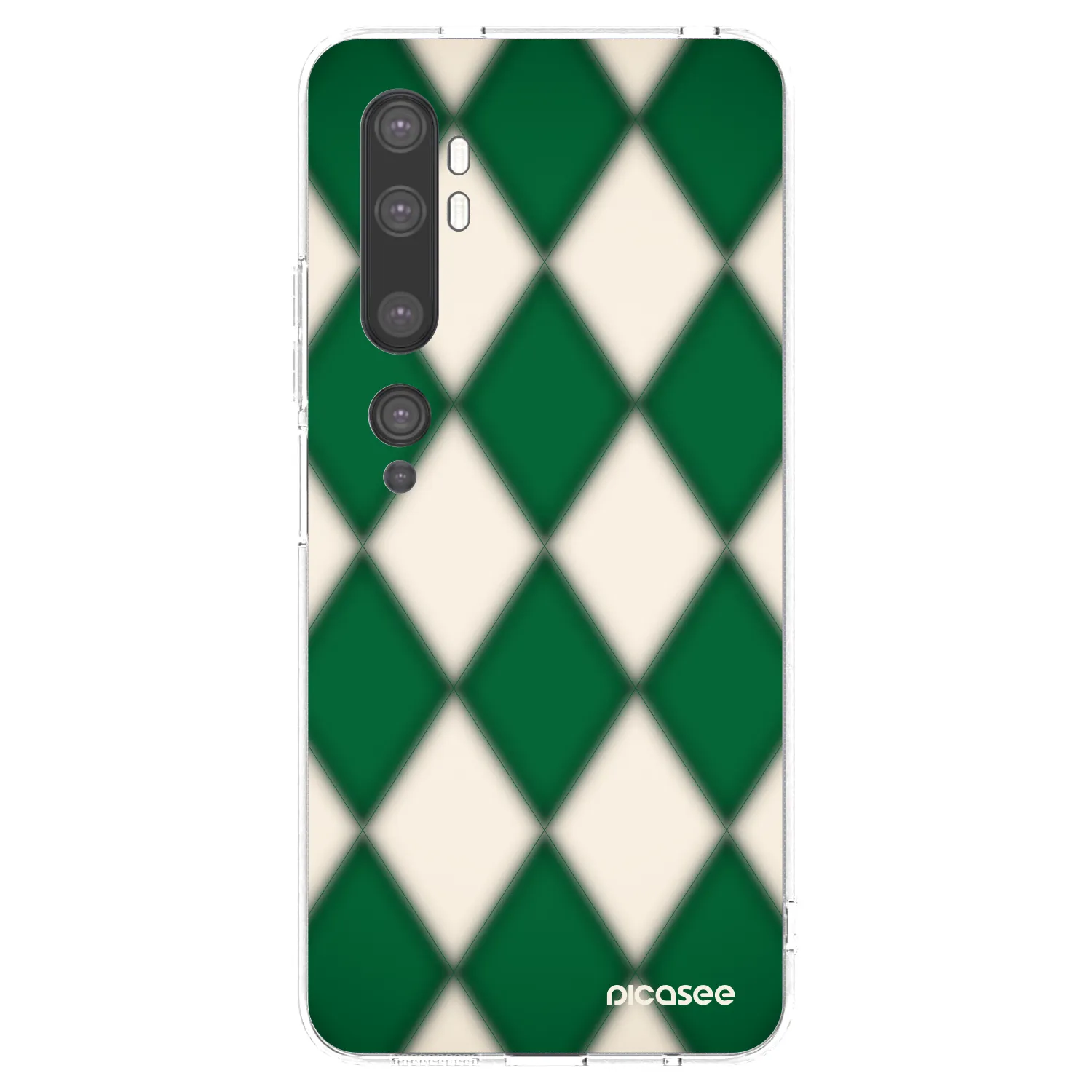 Picasee silikonska prozirna maskica za Xiaomi Mi Note 10 (Pro) - Emerald Diamond