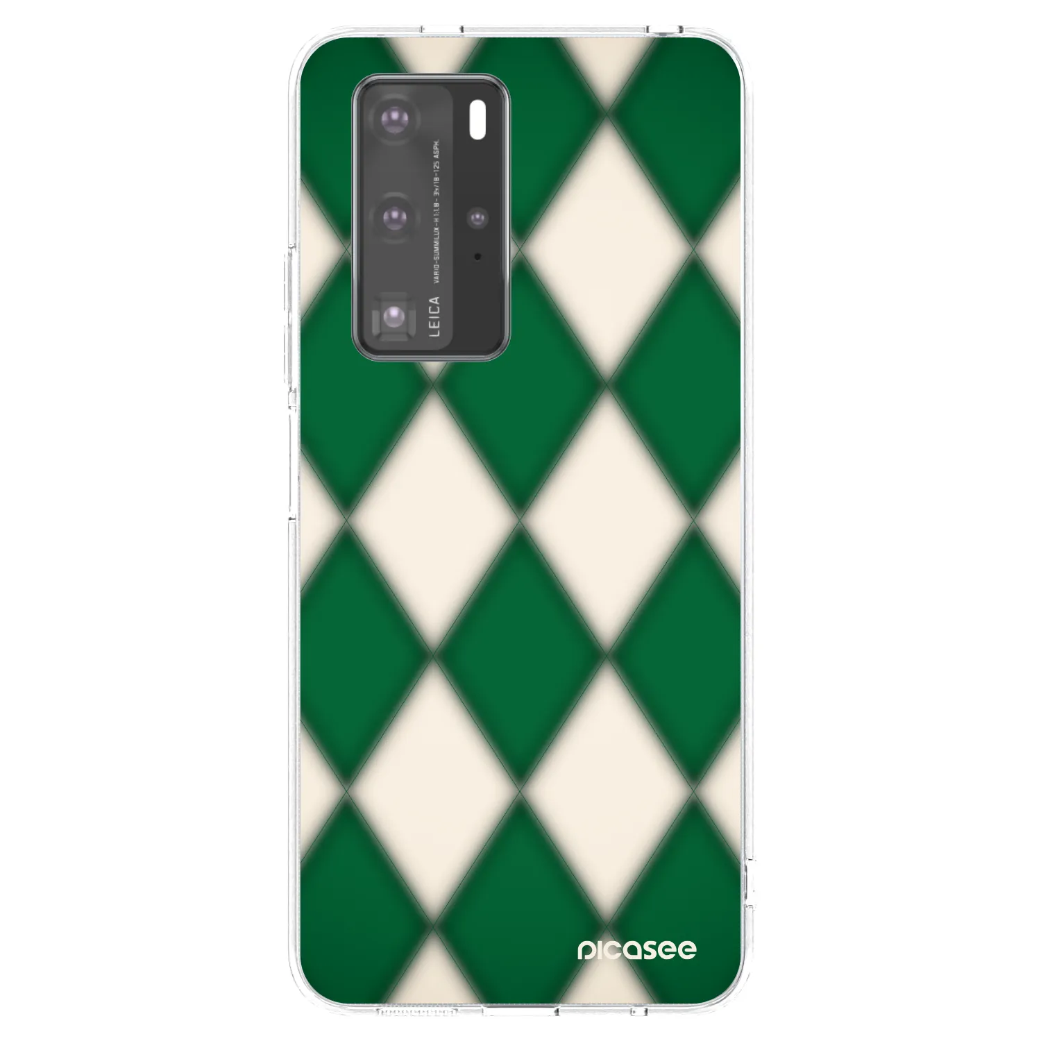 Picasee silikonska prozirna maskica za Huawei P40 Pro - Emerald Diamond