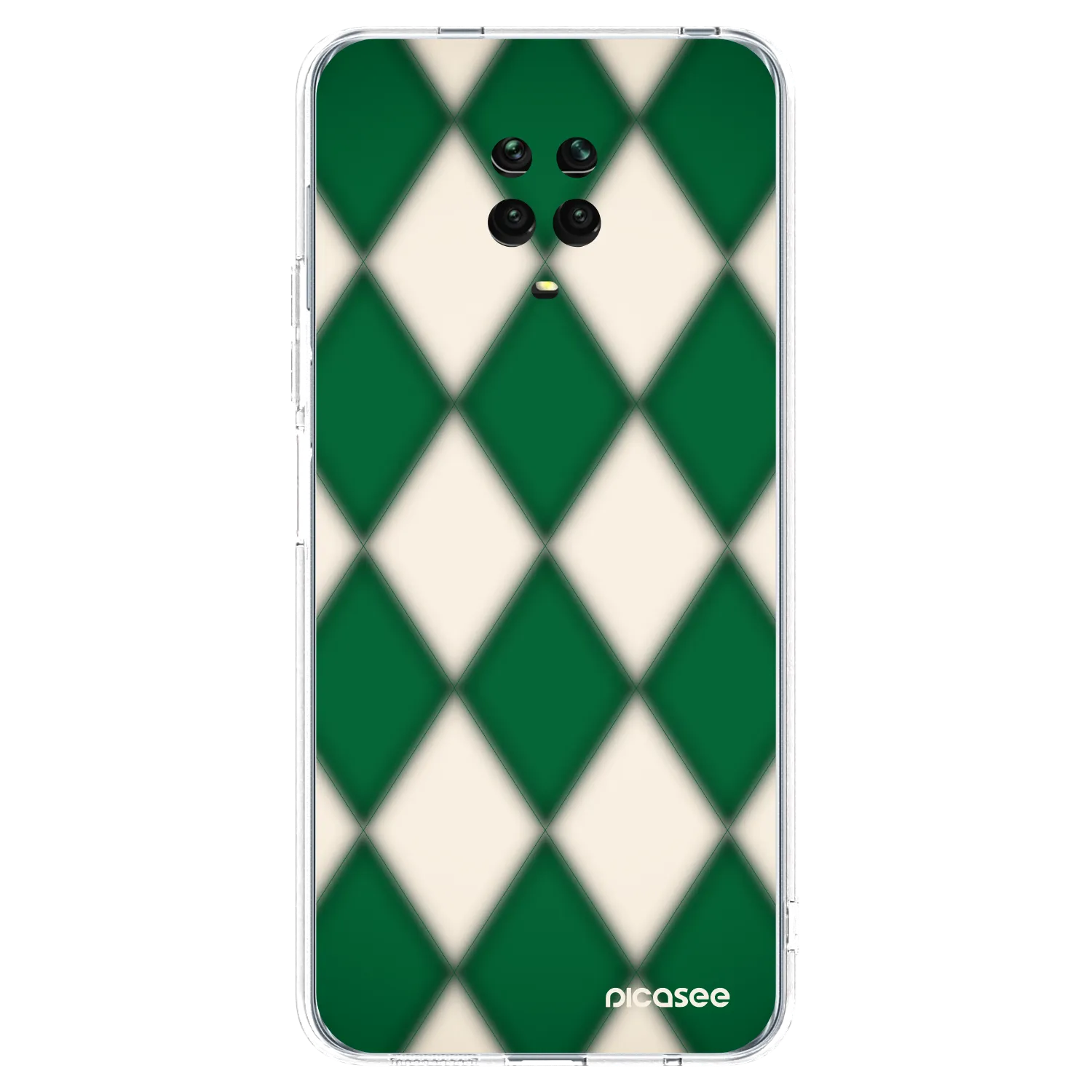 Picasee silikonska prozirna maskica za Xiaomi Redmi Note 9 Pro - Emerald Diamond