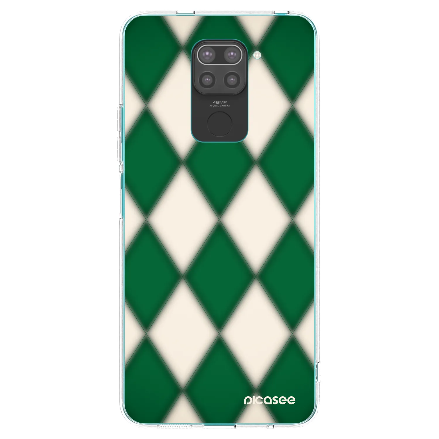 Picasee crna silikonska maskica za Xiaomi Redmi Note 9 - Emerald Diamond