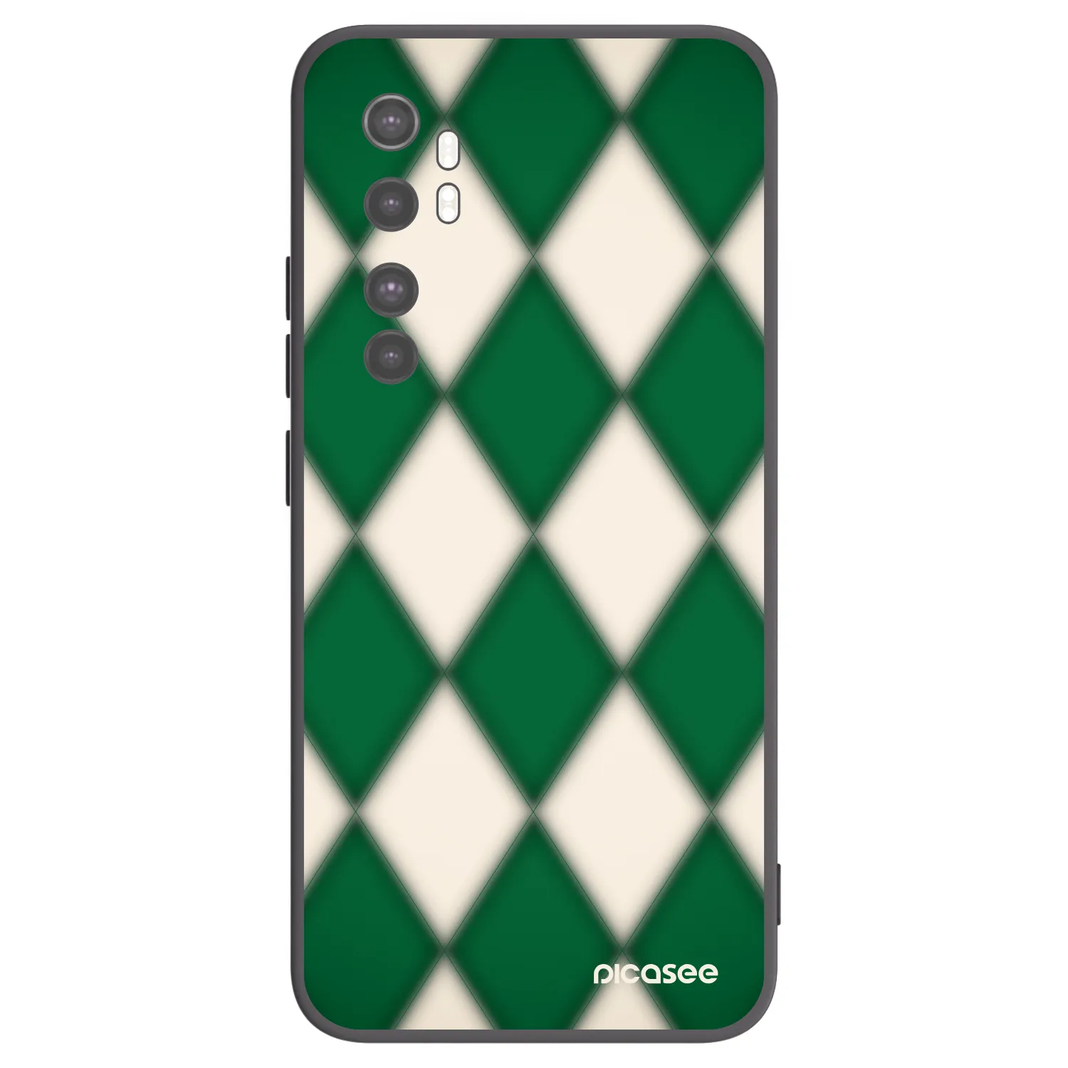 Picasee crna silikonska maskica za Xiaomi Mi Note 10 Lite - Emerald Diamond
