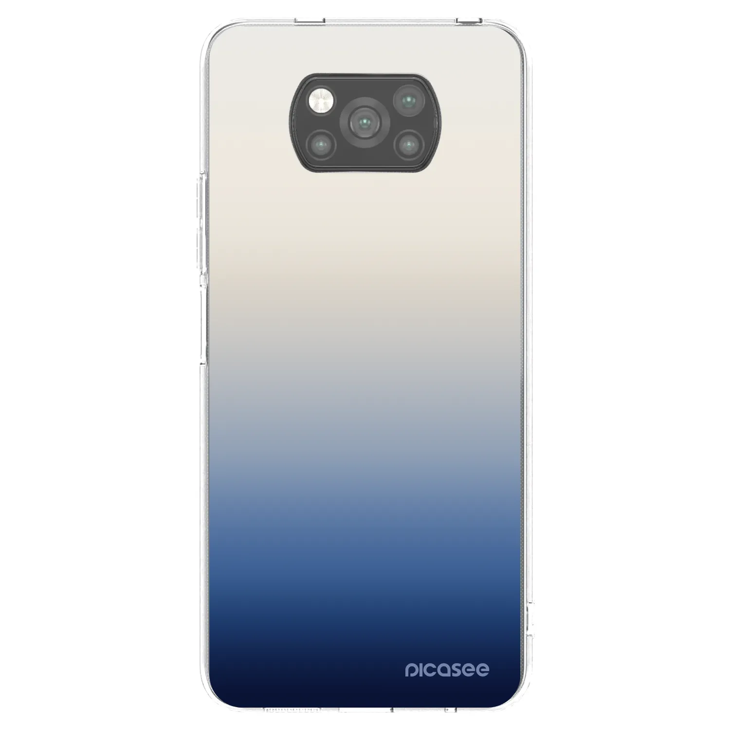 Picasee crna silikonska maskica za Xiaomi Poco X3 - Gravity Fade