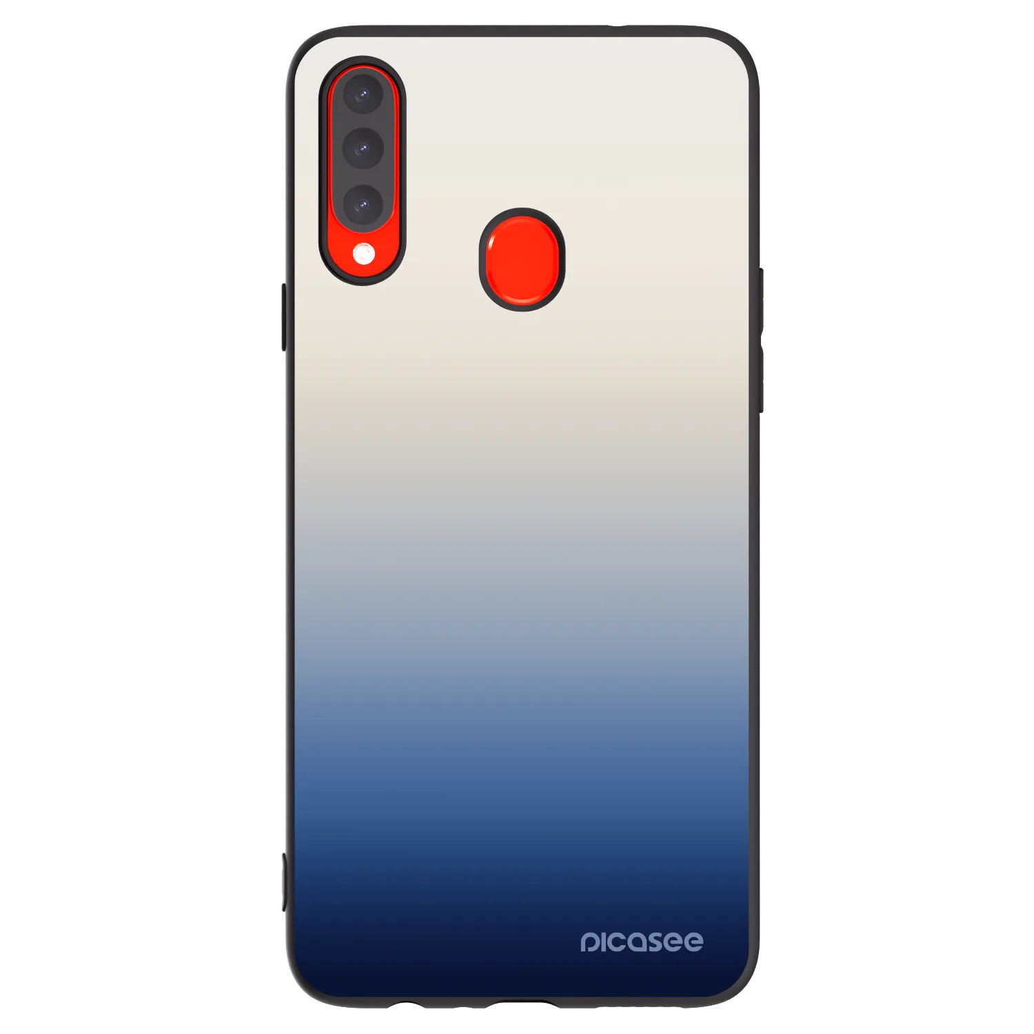 Picasee crna silikonska maskica za Samsung Galaxy A20s - Gravity Fade