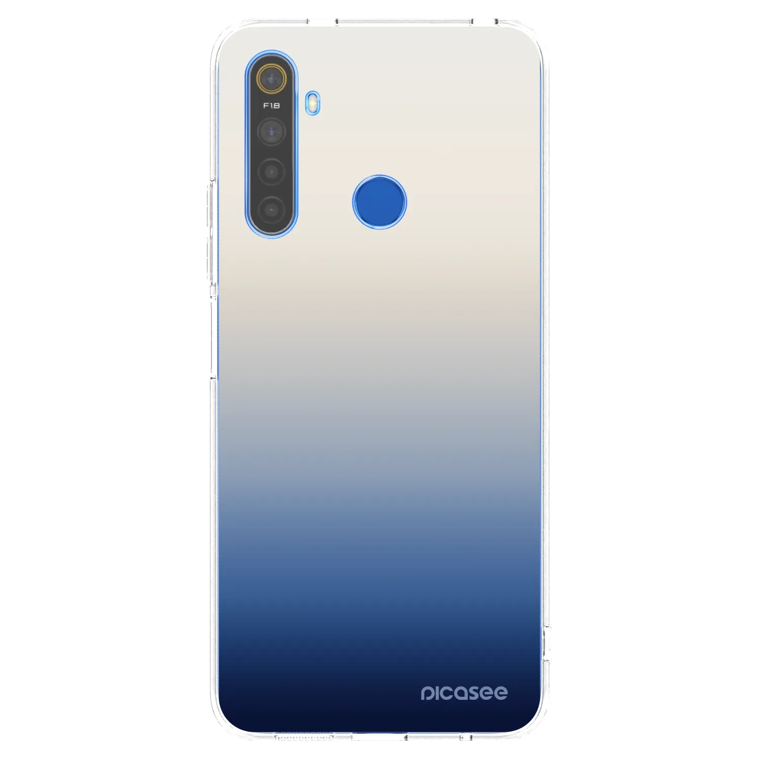 Picasee silikonska prozirna maskica za Realme 5 - Gravity Fade