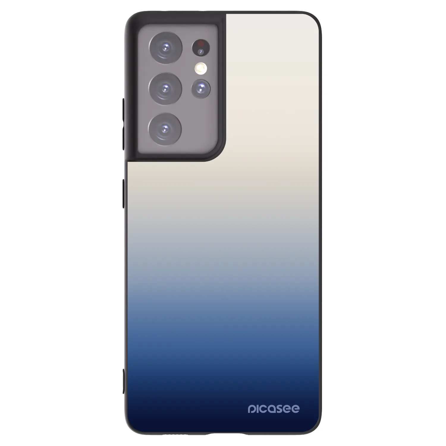 Picasee crna silikonska maskica za Samsung Galaxy S21 Ultra 5G G998B - Gravity Fade