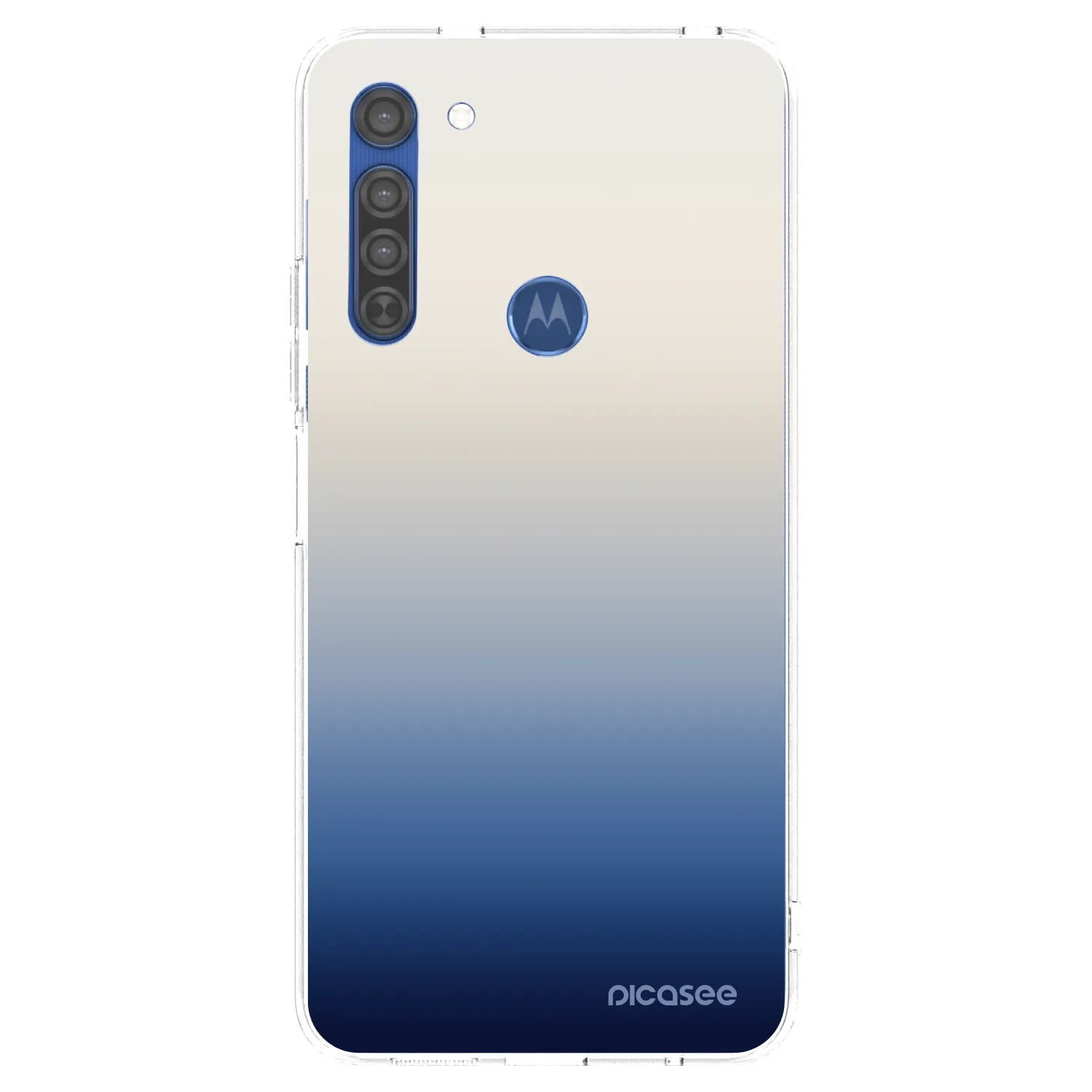 Picasee silikonska prozirna maskica za Motorola Moto G8 - Gravity Fade