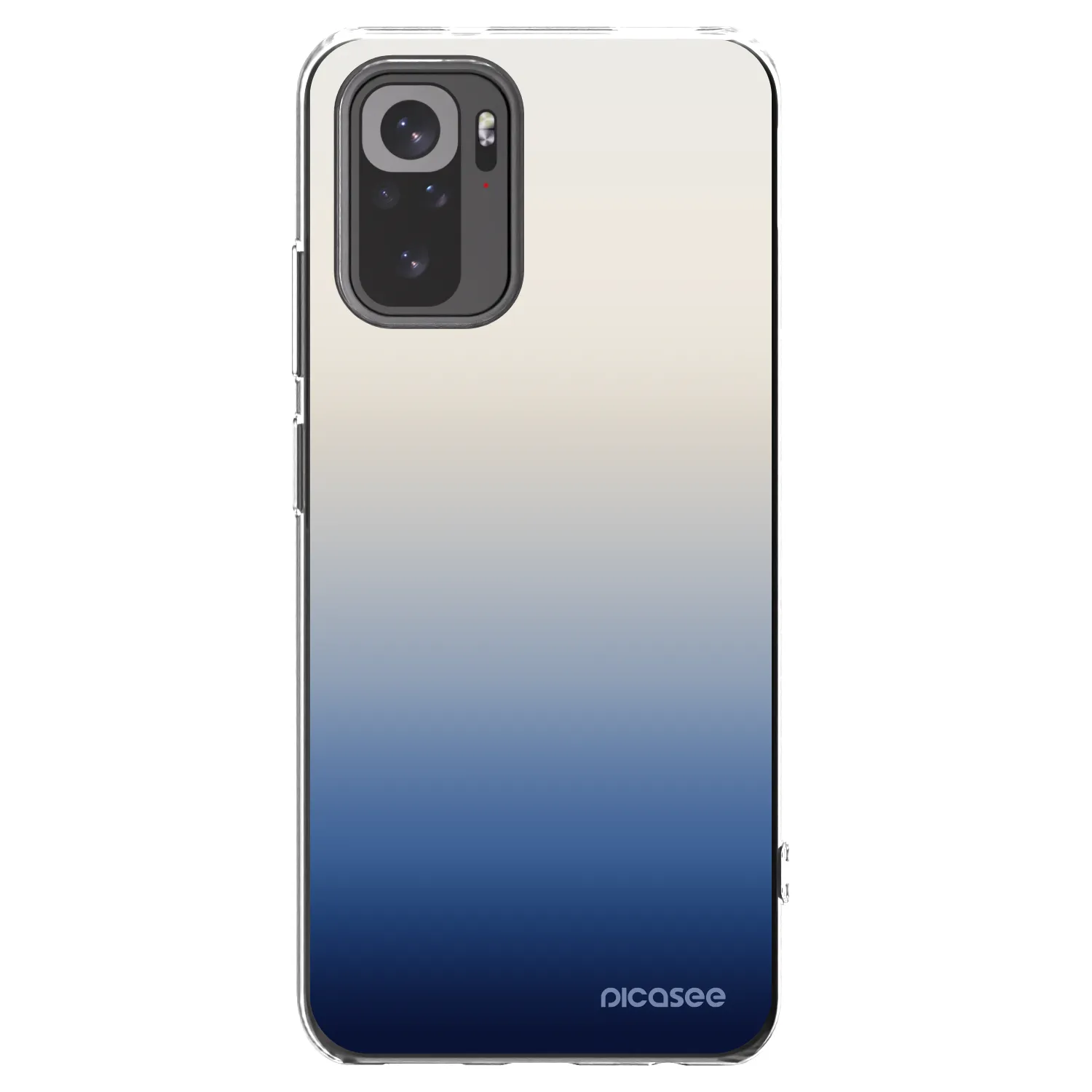 Picasee silikonska prozirna maskica za Xiaomi Redmi Note 10S - Gravity Fade