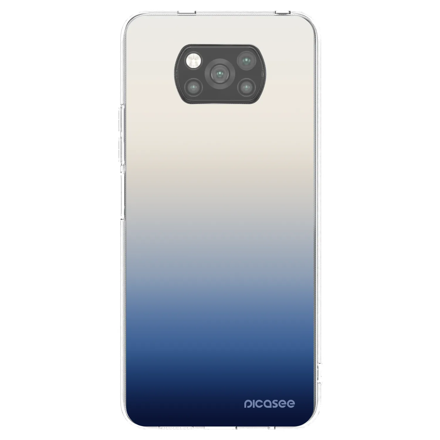 Picasee crna silikonska maskica za Xiaomi Poco X3 Pro - Gravity Fade