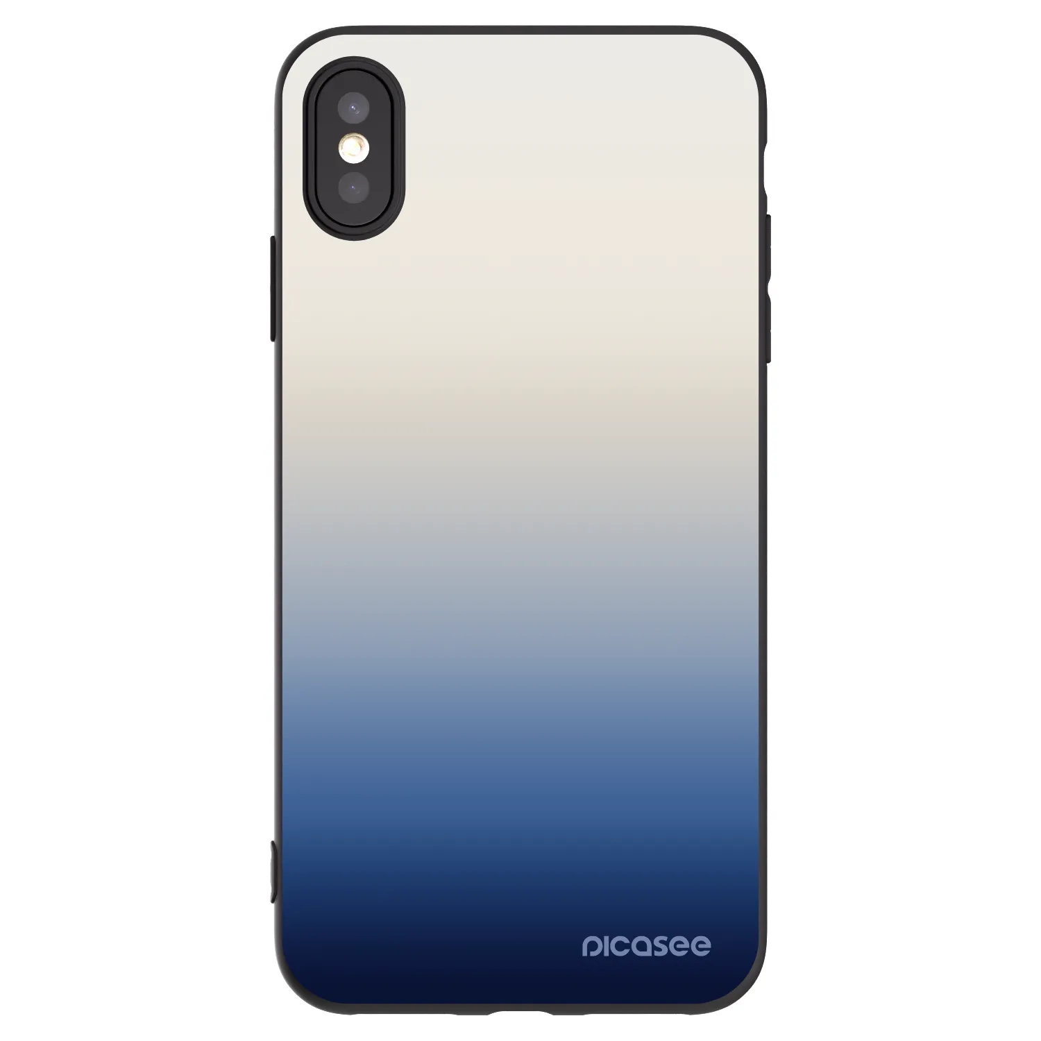 Picasee crna silikonska maskica za Apple iPhone XS Max - Gravity Fade