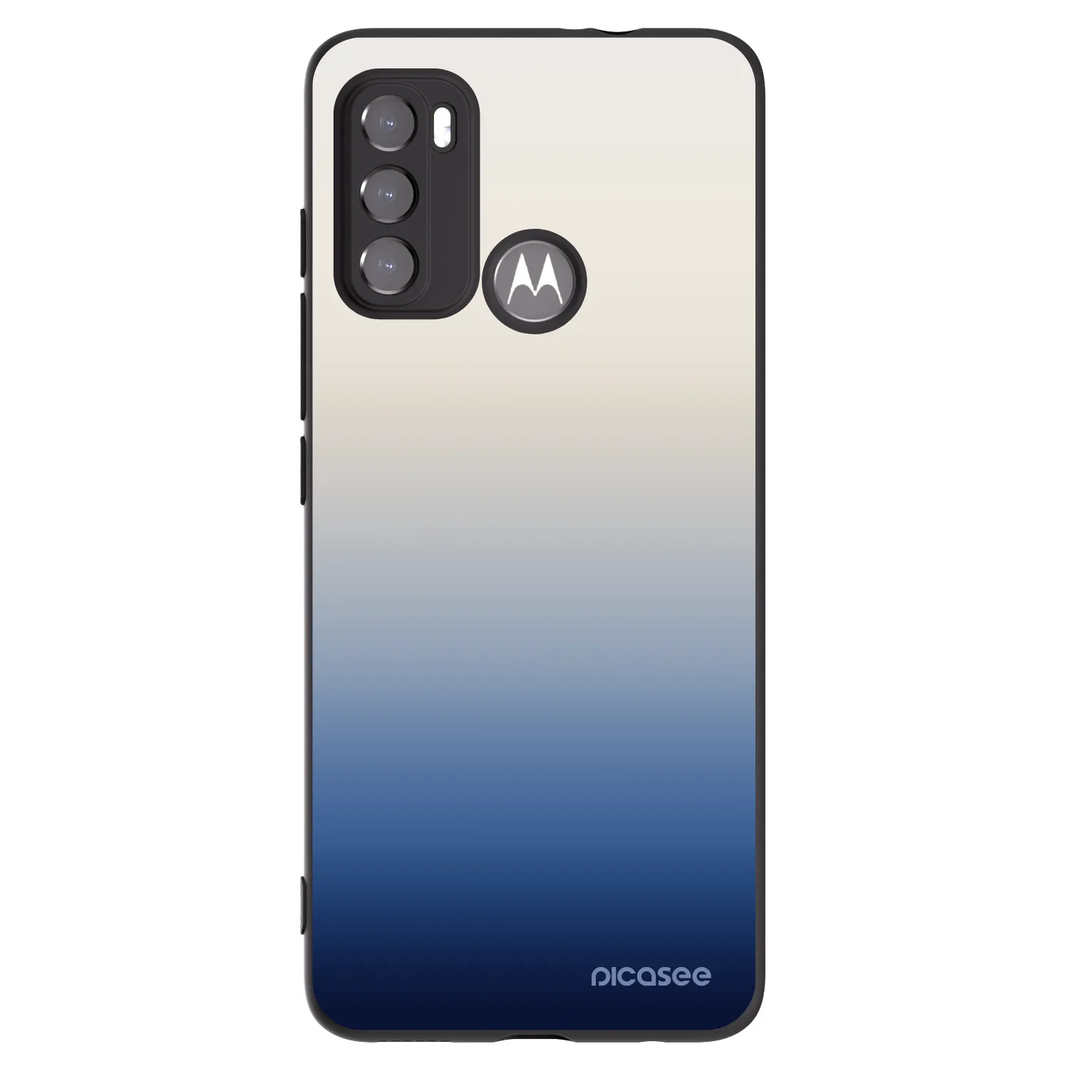 Picasee crna silikonska maskica za Motorola Moto G60 - Gravity Fade