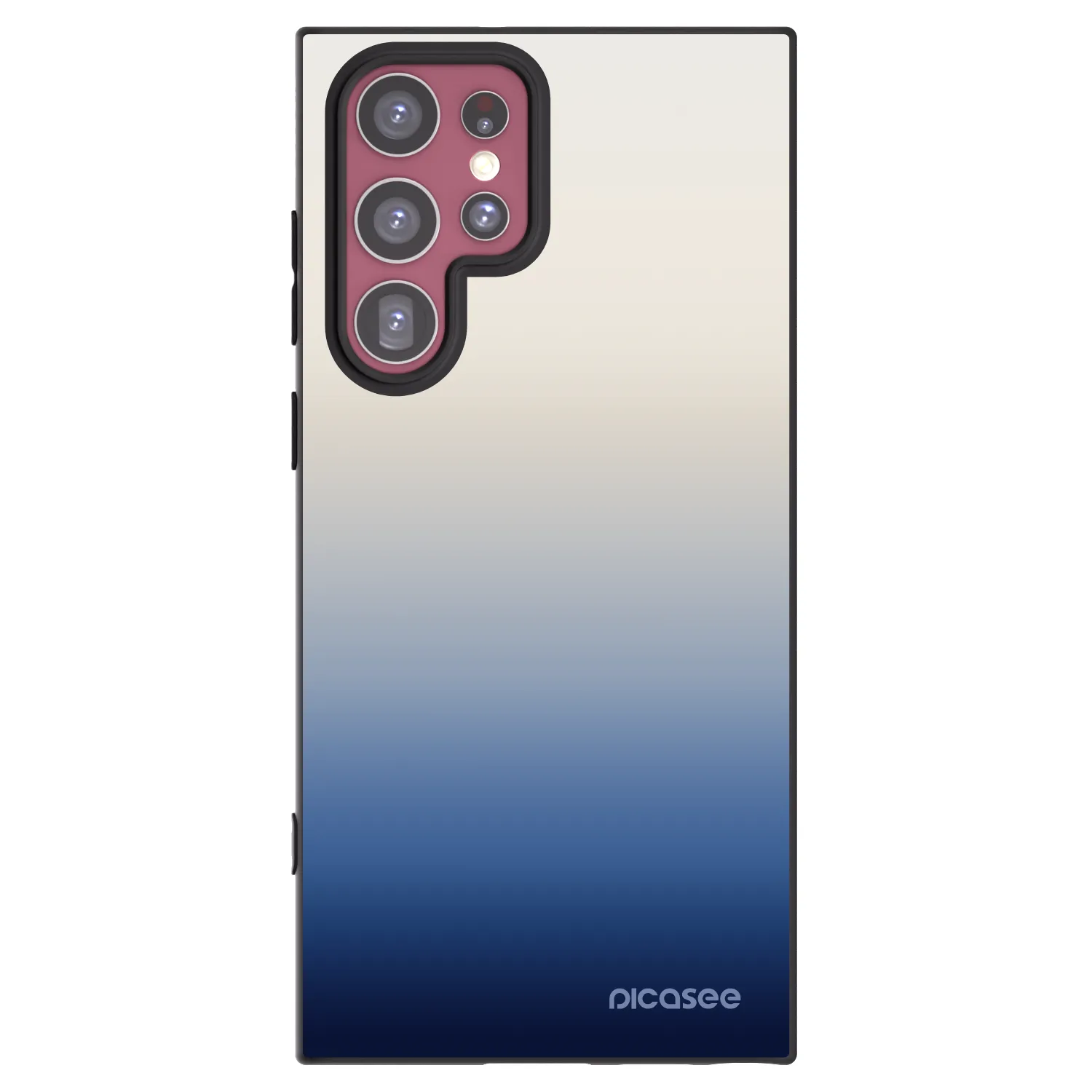 Picasee crna silikonska maskica za Samsung Galaxy S22 Ultra 5G - Gravity Fade