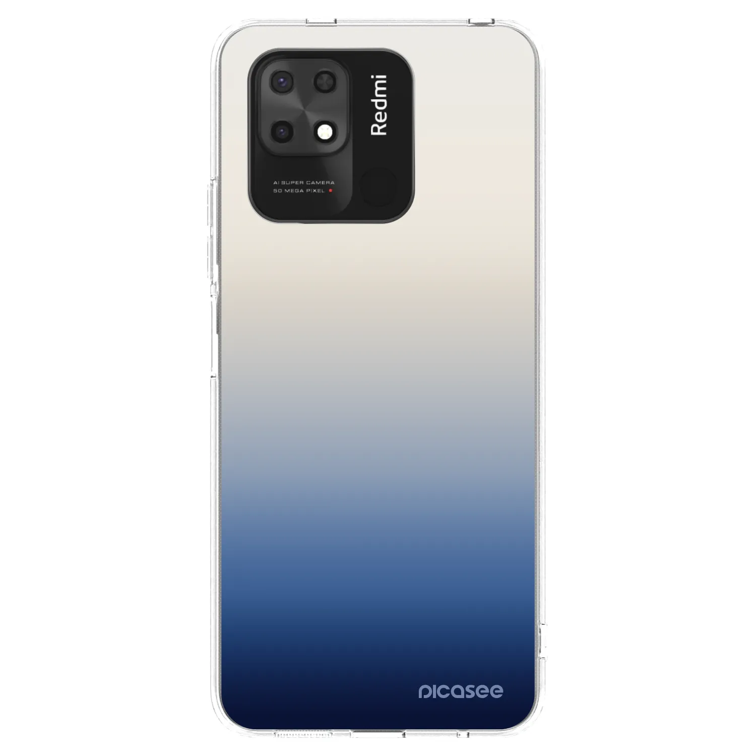 Picasee silikonska prozirna maskica za Xiaomi Redmi 10C - Gravity Fade