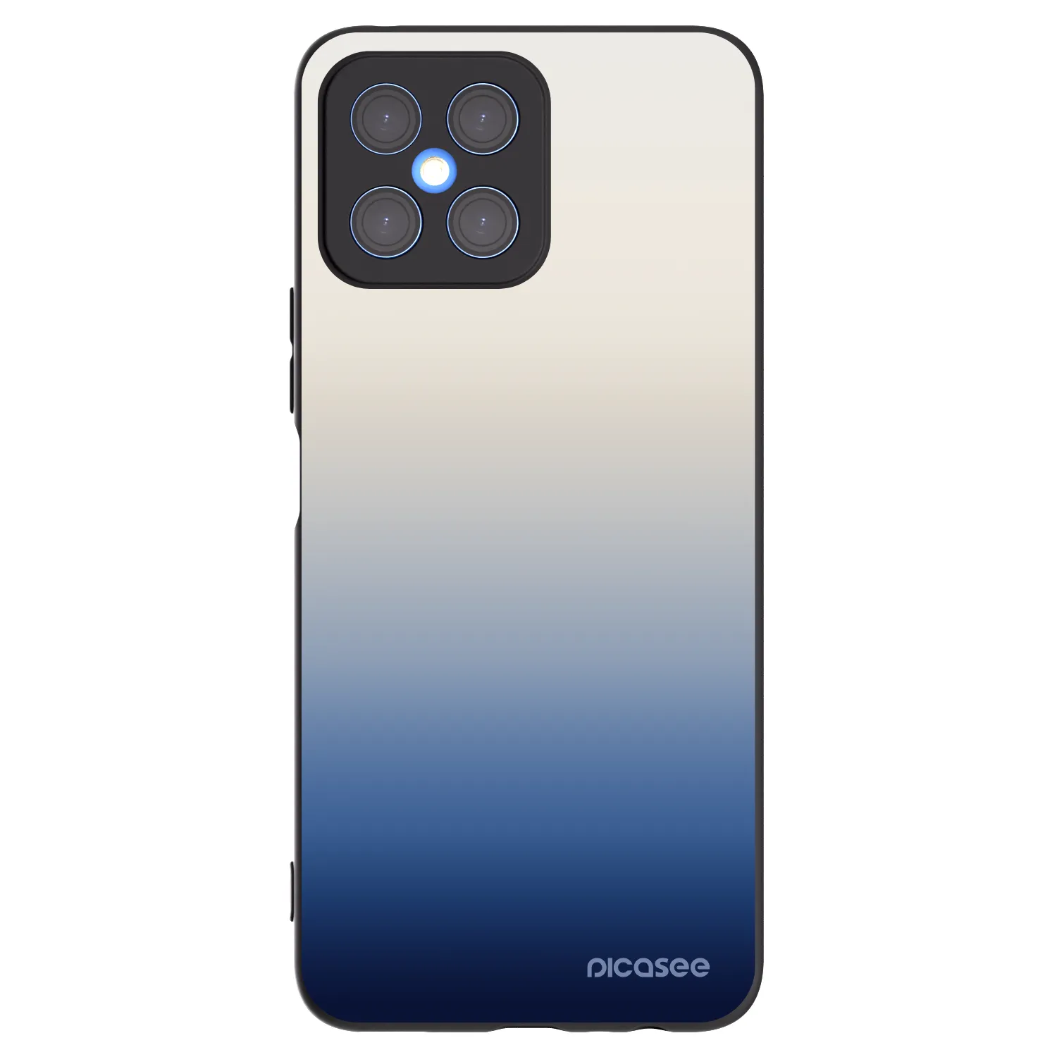 Picasee crna silikonska maskica za Honor X8 4G - Gravity Fade