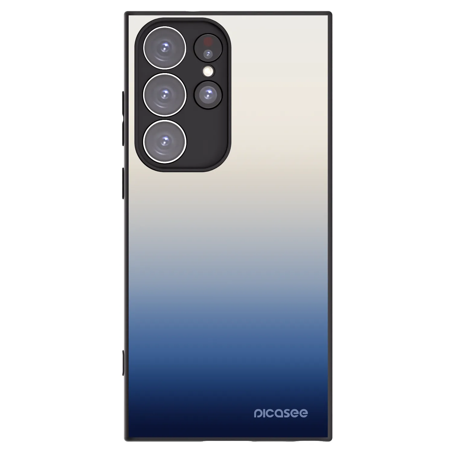 Picasee crna silikonska maskica za Samsung Galaxy S23 Ultra 5G - Gravity Fade