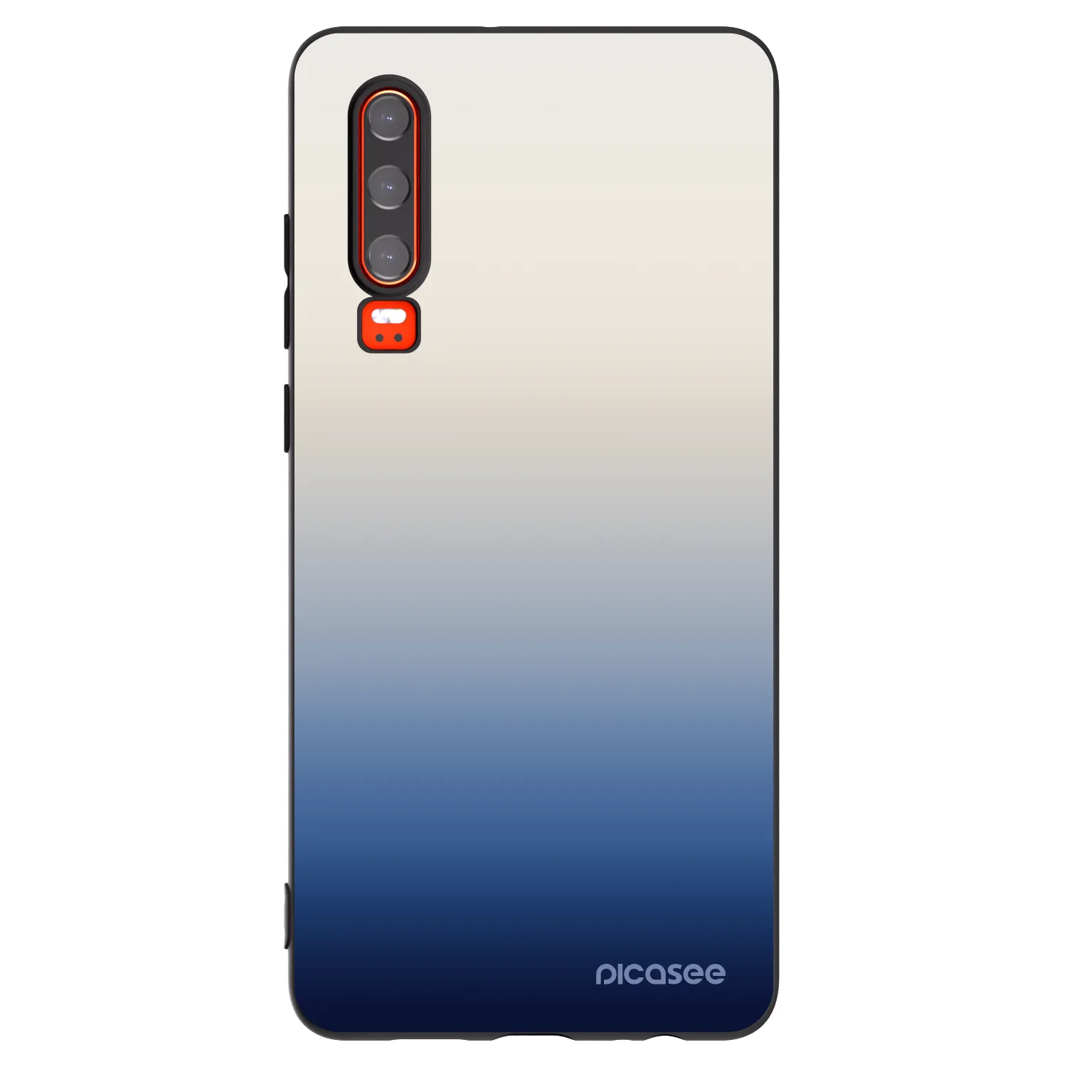 Picasee crna silikonska maskica za Huawei P30 - Gravity Fade