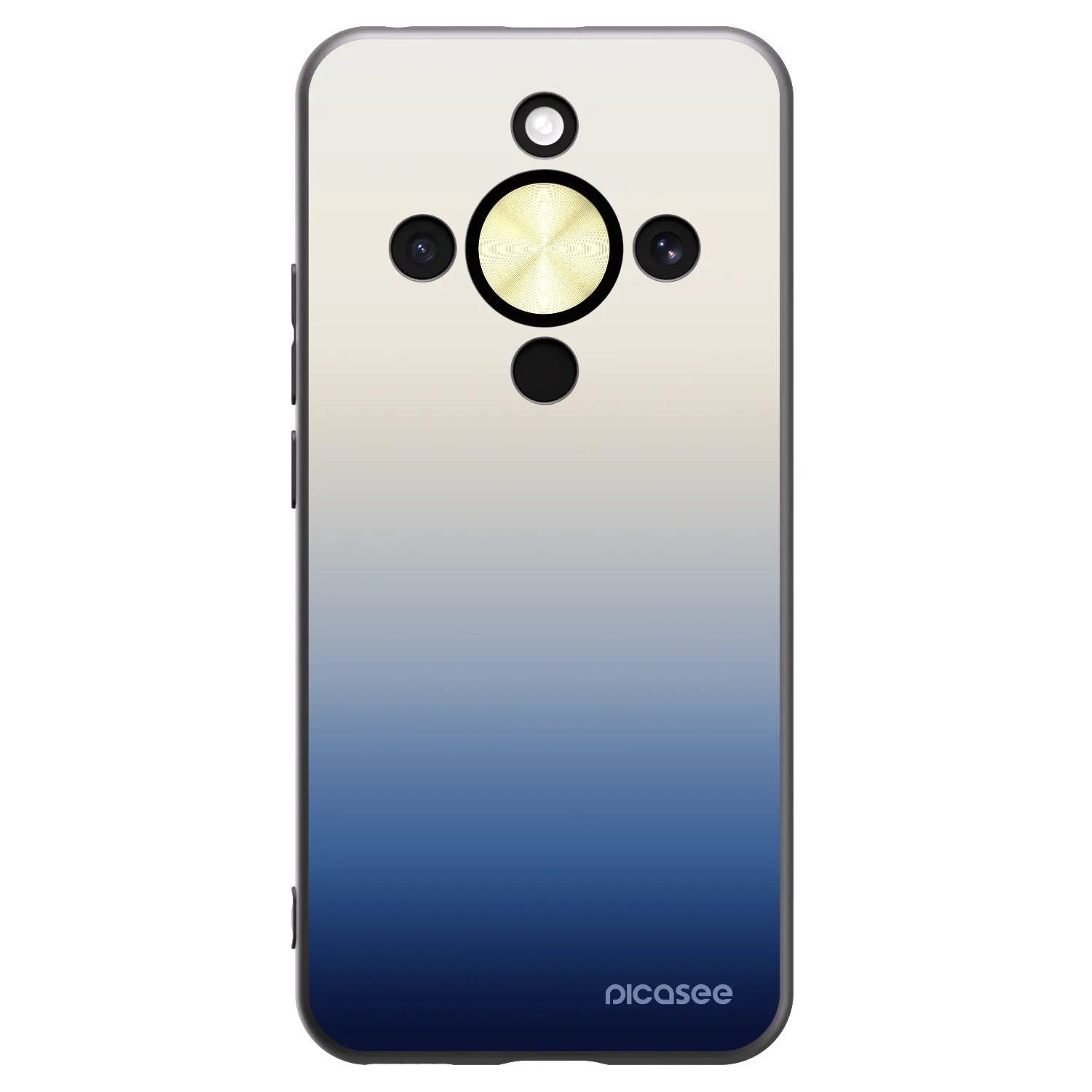 Picasee crna silikonska maskica za Honor Magic8 Lite 5G - Gravity Fade