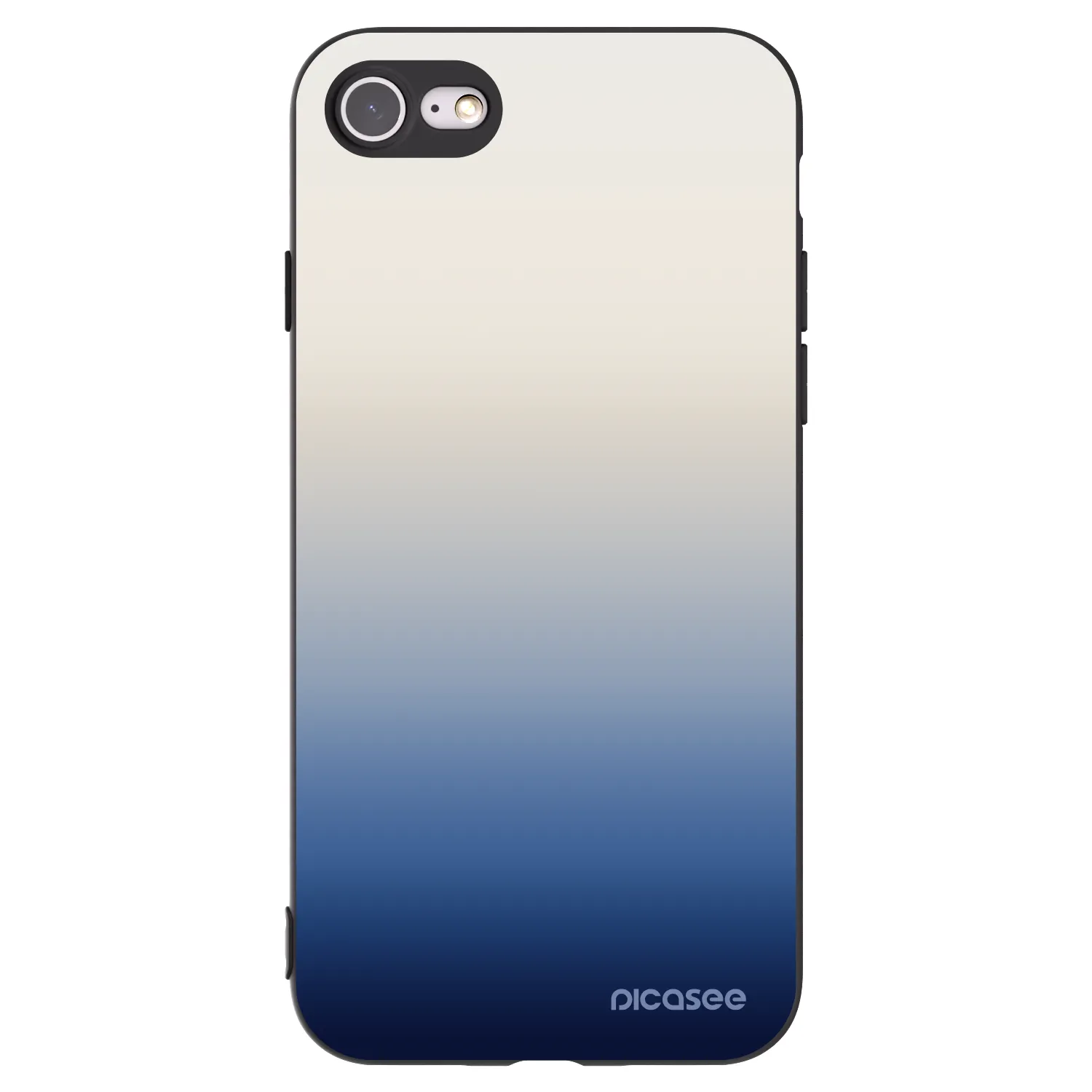 Picasee crna silikonska maskica za Apple iPhone SE 2020 - Gravity Fade