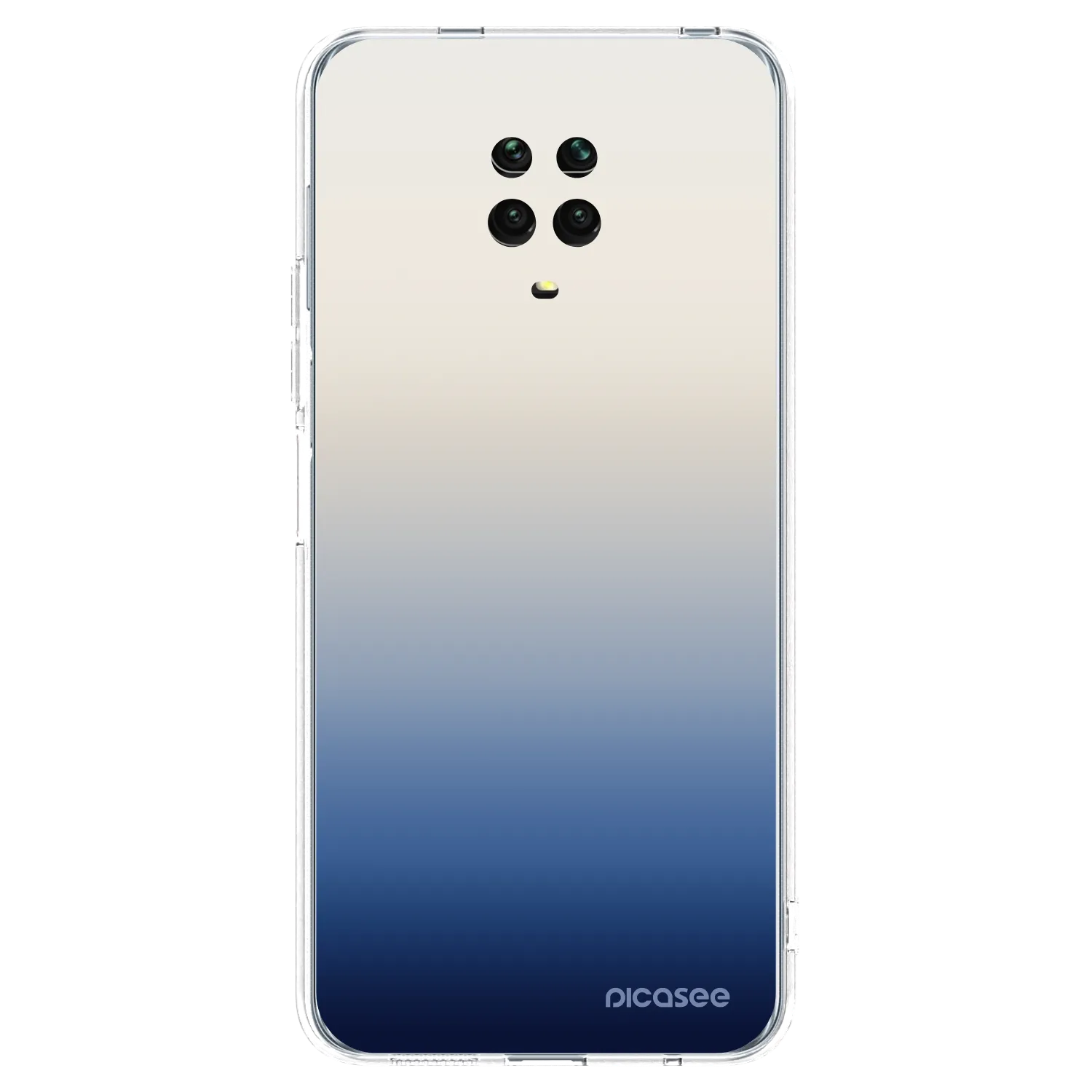 Picasee silikonska prozirna maskica za Xiaomi Redmi Note 9 Pro - Gravity Fade