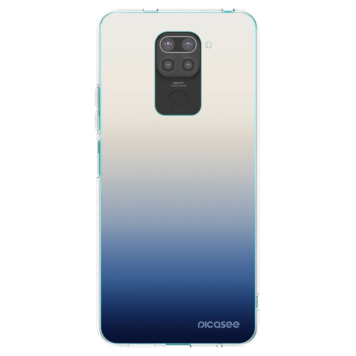 Picasee crna silikonska maskica za Xiaomi Redmi Note 9 - Gravity Fade
