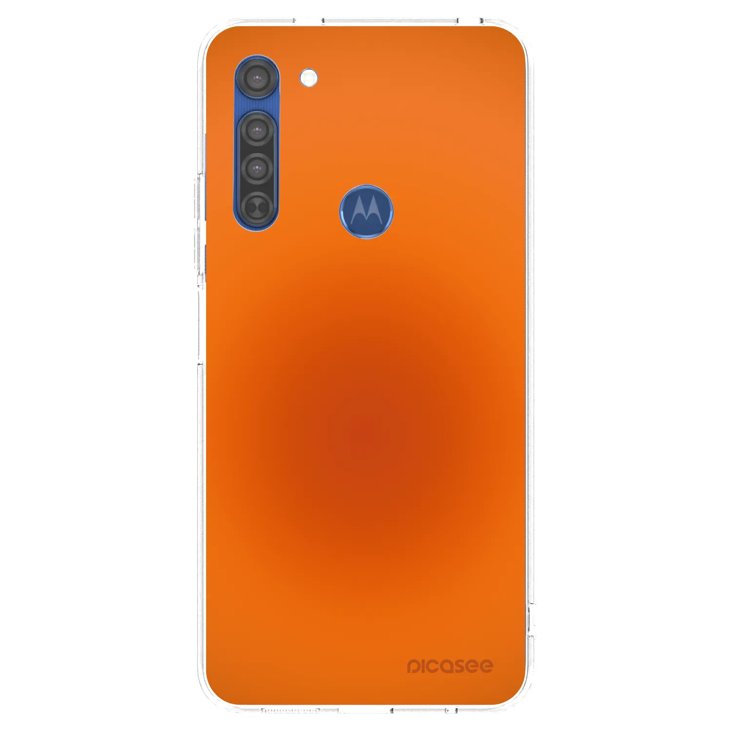 Picasee silikonska prozirna maskica za Motorola Moto G8 - Heat Core