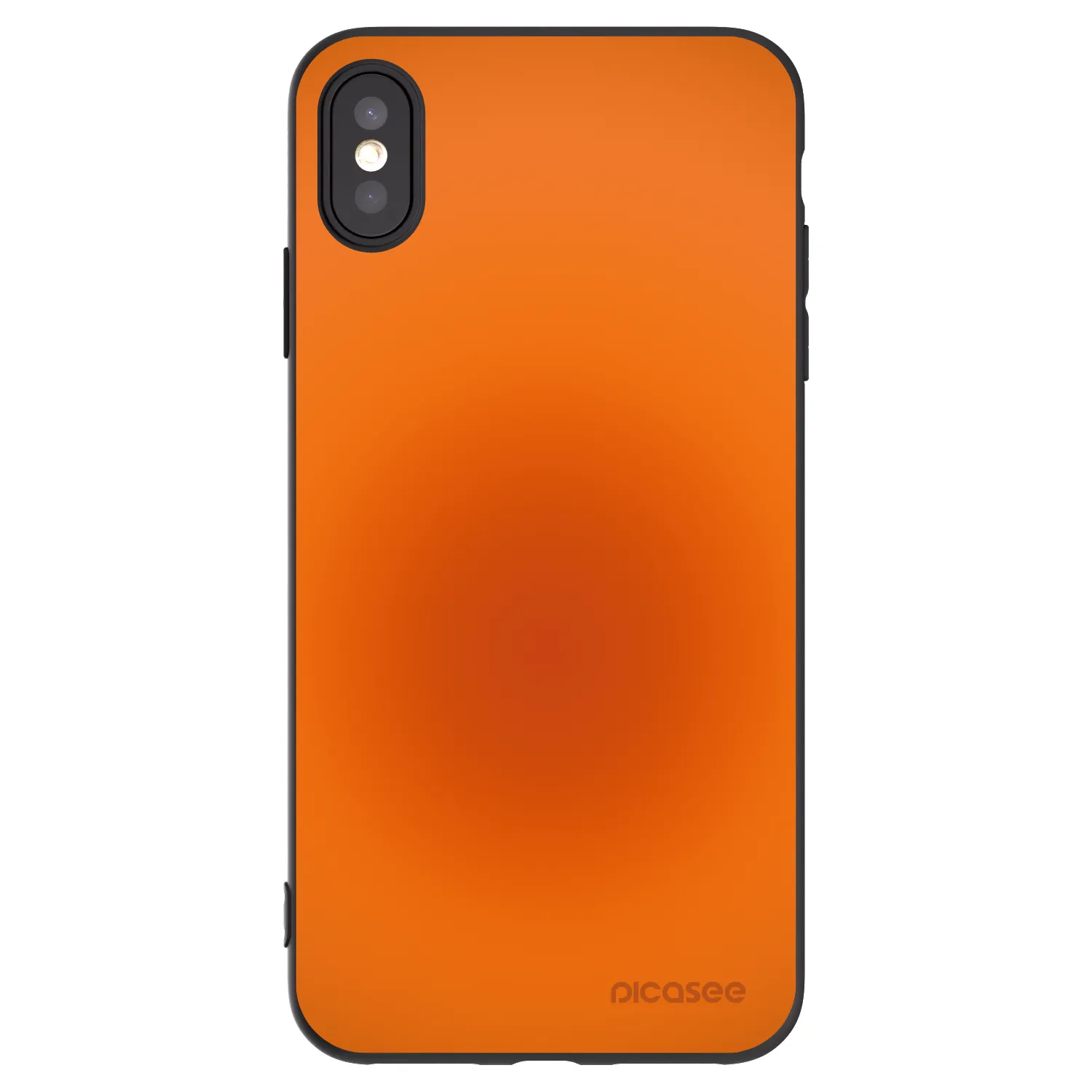 Picasee crna silikonska maskica za Apple iPhone XS Max - Heat Core