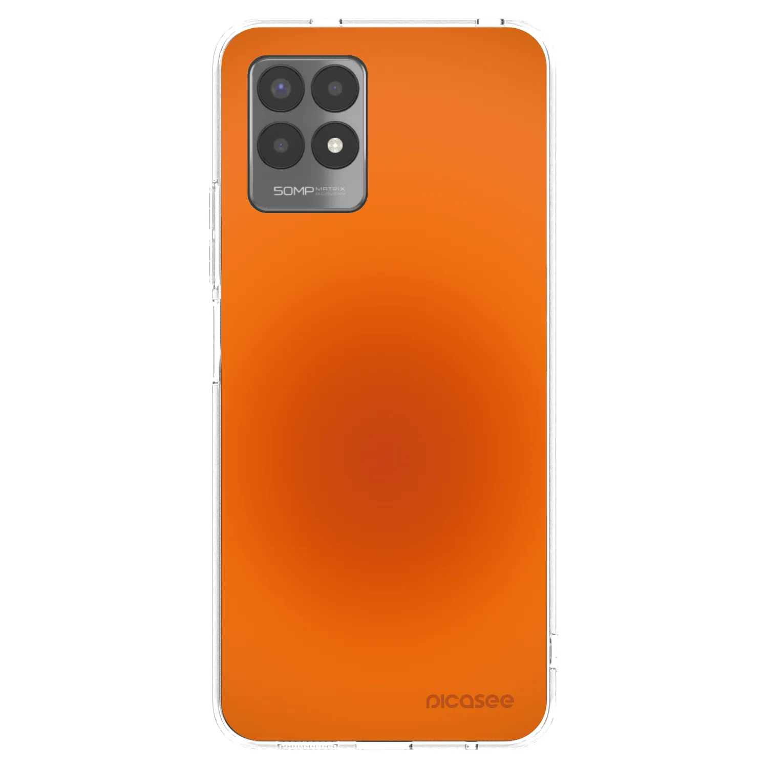 Picasee silikonska prozirna maskica za Realme 8i - Heat Core