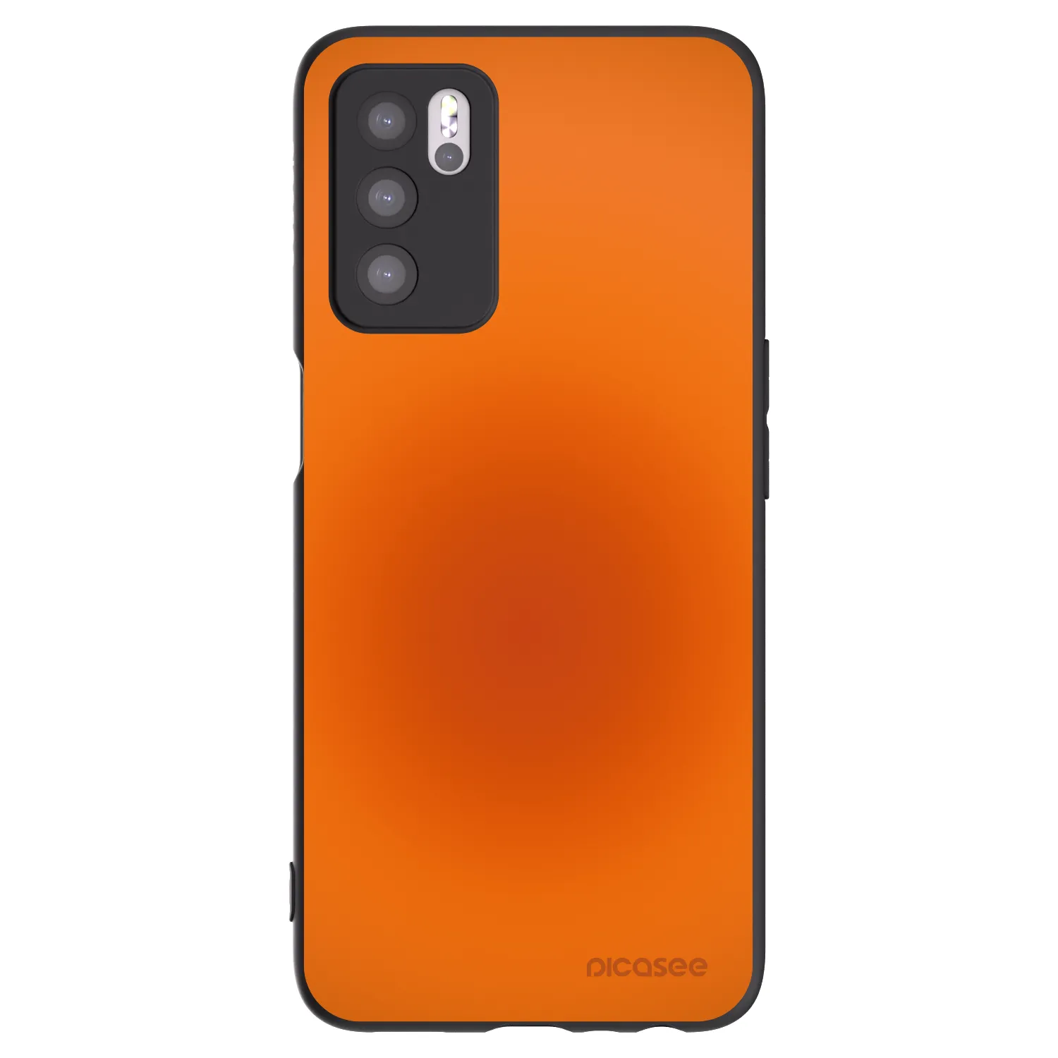 Picasee crna silikonska maskica za OPPO A16s - Heat Core