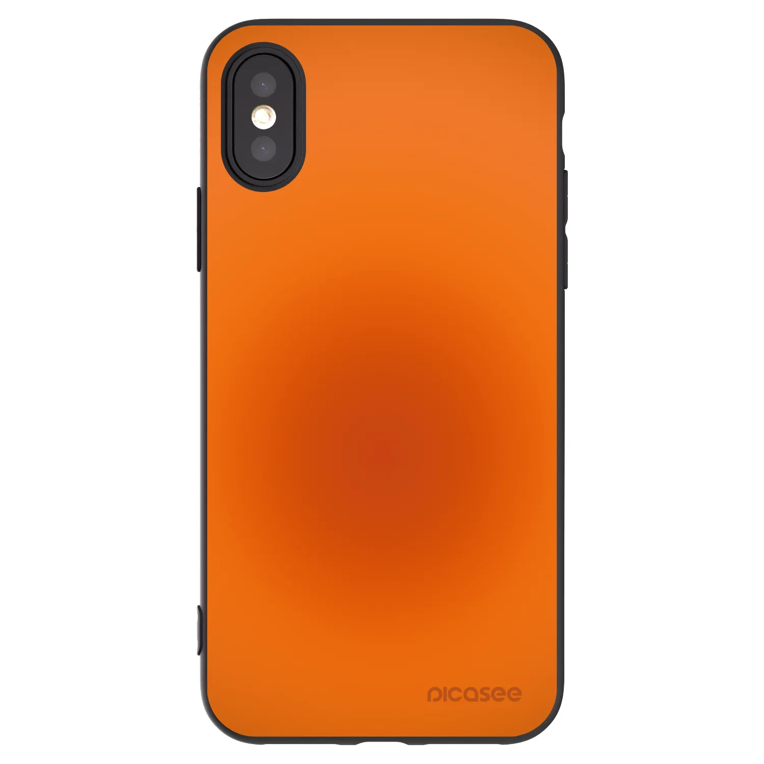 Picasee crna silikonska maskica za Apple iPhone X/XS - Heat Core