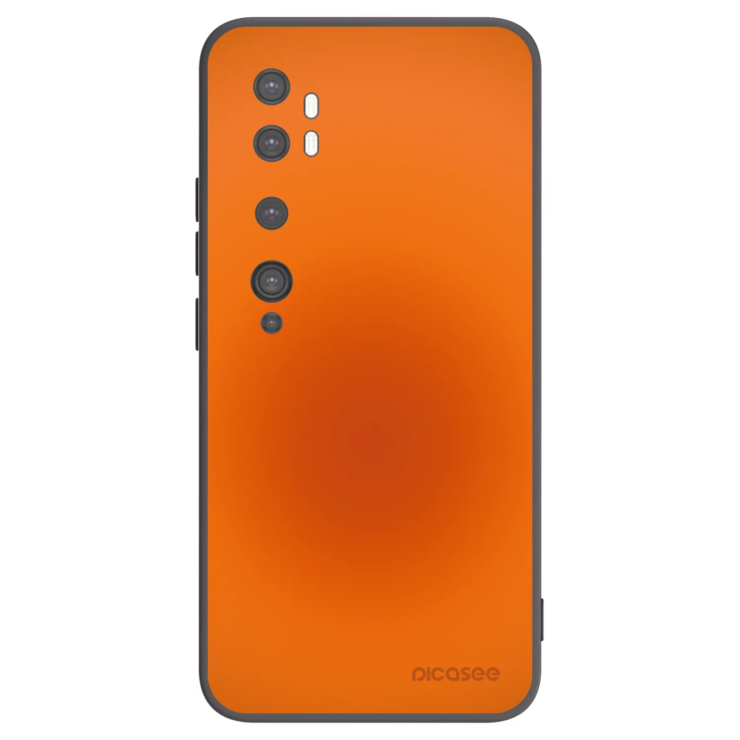 Picasee crna silikonska maskica za Xiaomi Mi Note 10 (Pro) - Heat Core