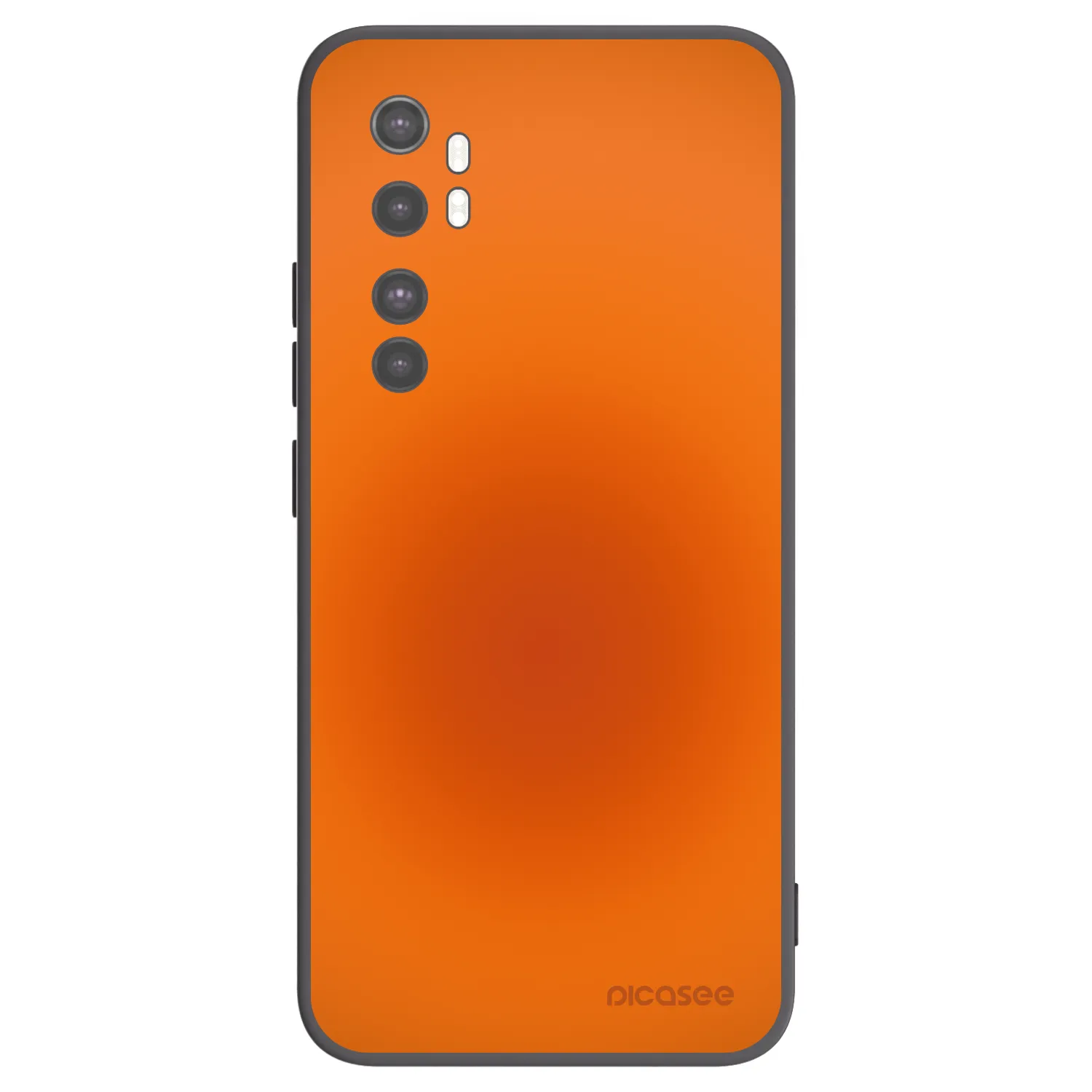Picasee crna silikonska maskica za Xiaomi Mi Note 10 Lite - Heat Core