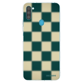 Picasee silikonska prozirna maskica za Samsung Galaxy M11 - Shadow Chess