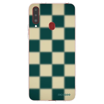 Picasee silikonska prozirna maskica za Samsung Galaxy A20s - Shadow Chess
