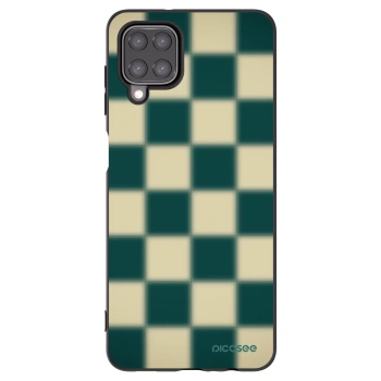 Picasee crna silikonska maskica za Samsung Galaxy A12 A125F - Shadow Chess