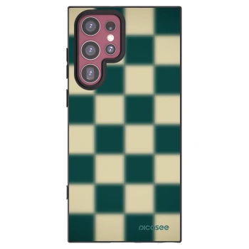 Picasee crna silikonska maskica za Samsung Galaxy S22 Ultra 5G - Shadow Chess
