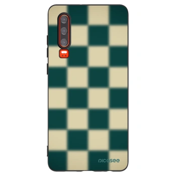 Picasee crna silikonska maskica za Huawei P30 - Shadow Chess