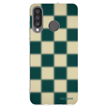 Picasee silikonska prozirna maskica za Huawei P30 Lite - Shadow Chess