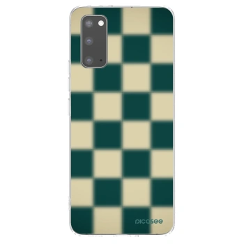 Picasee silikonska prozirna maskica za Samsung Galaxy S20 G980F - Shadow Chess