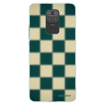 Picasee crna silikonska maskica za Xiaomi Redmi Note 9 - Shadow Chess