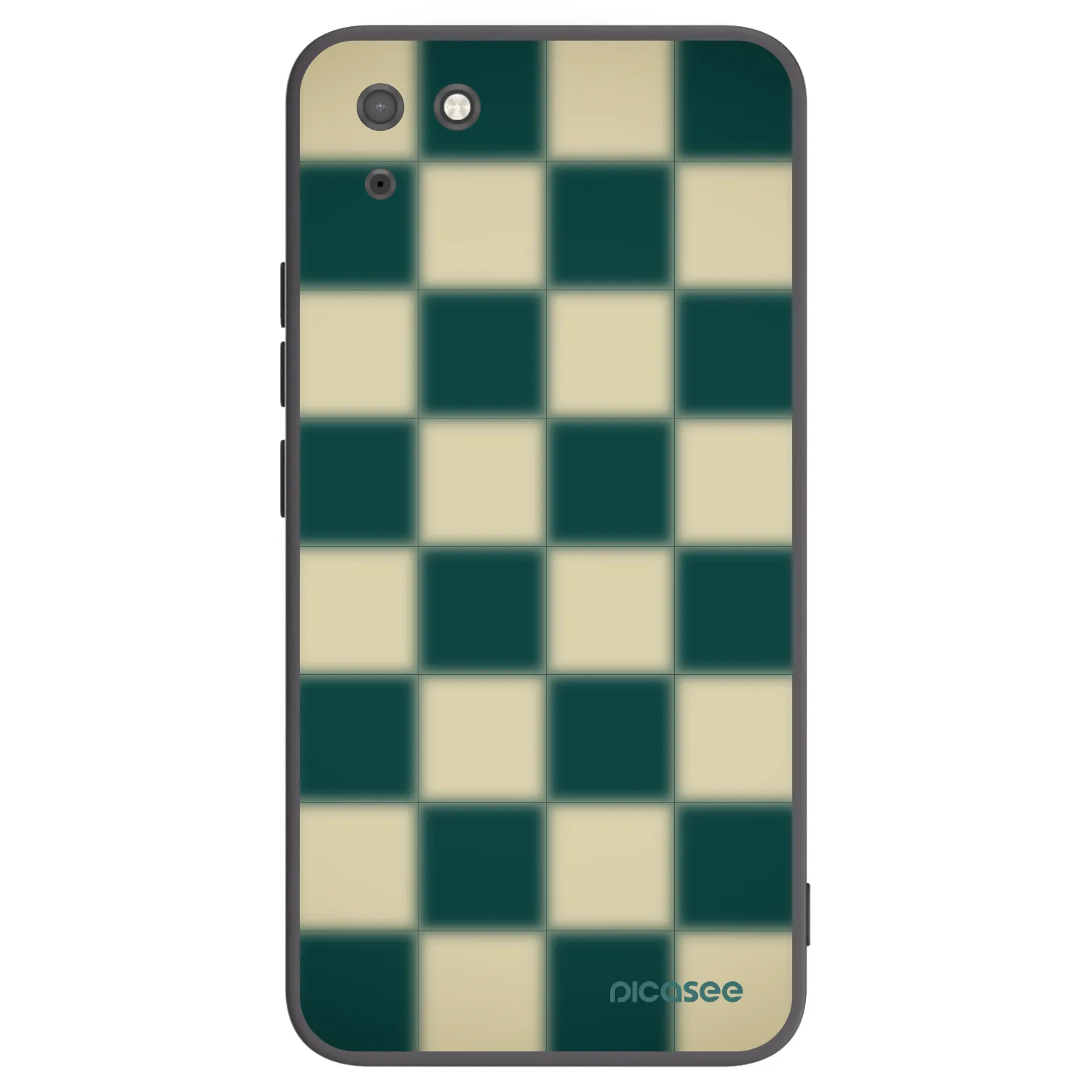 Picasee crna silikonska maskica za Huawei Y5P - Shadow Chess