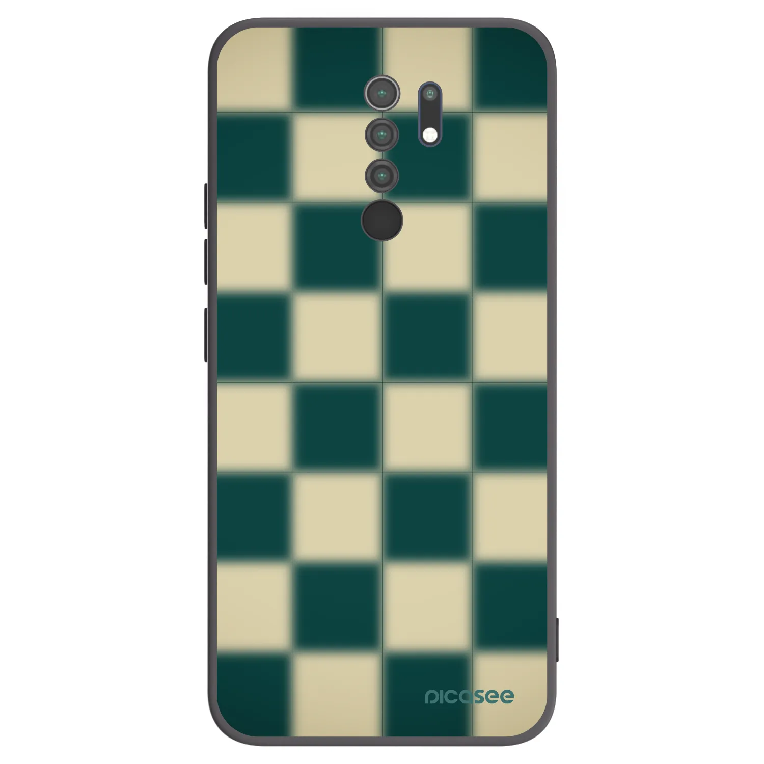 Picasee crna silikonska maskica za Xiaomi Redmi 9 - Shadow Chess