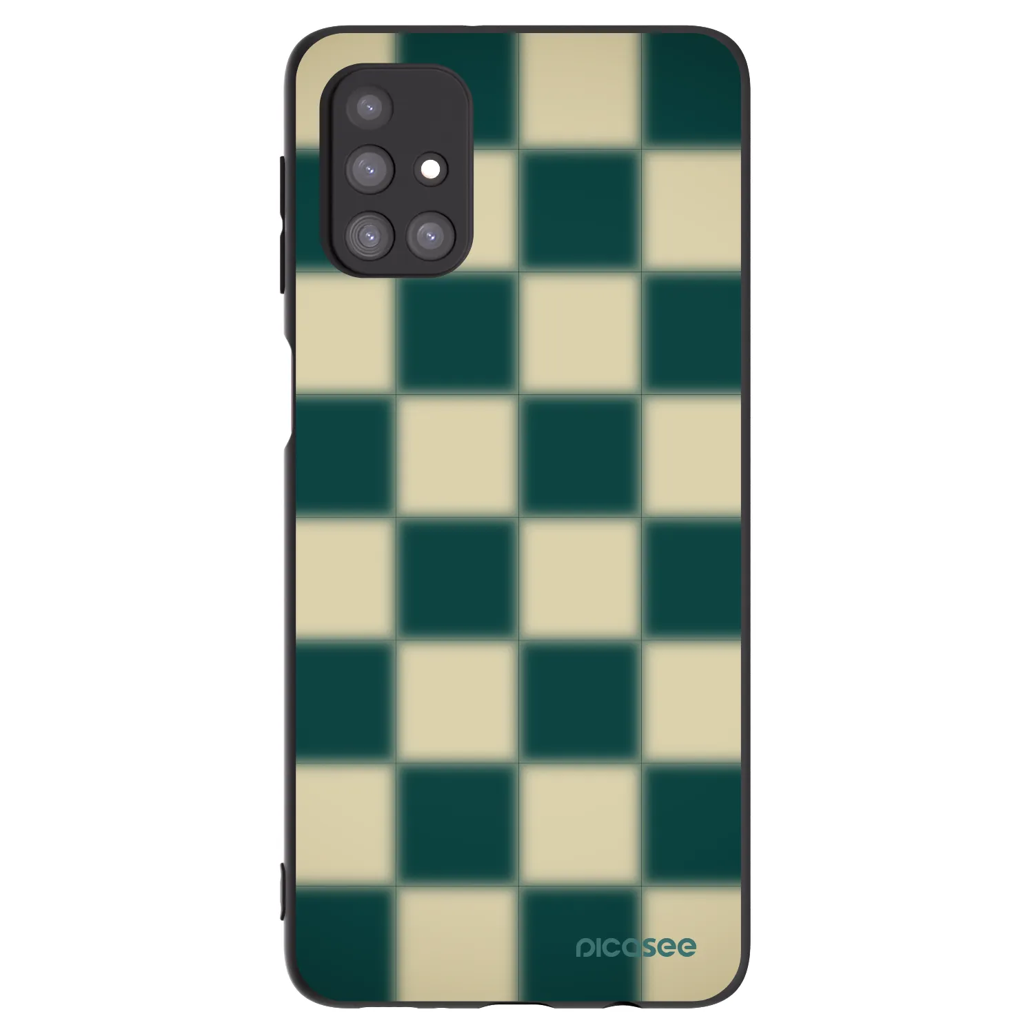 Picasee crna silikonska maskica za Samsung Galaxy M31s - Shadow Chess