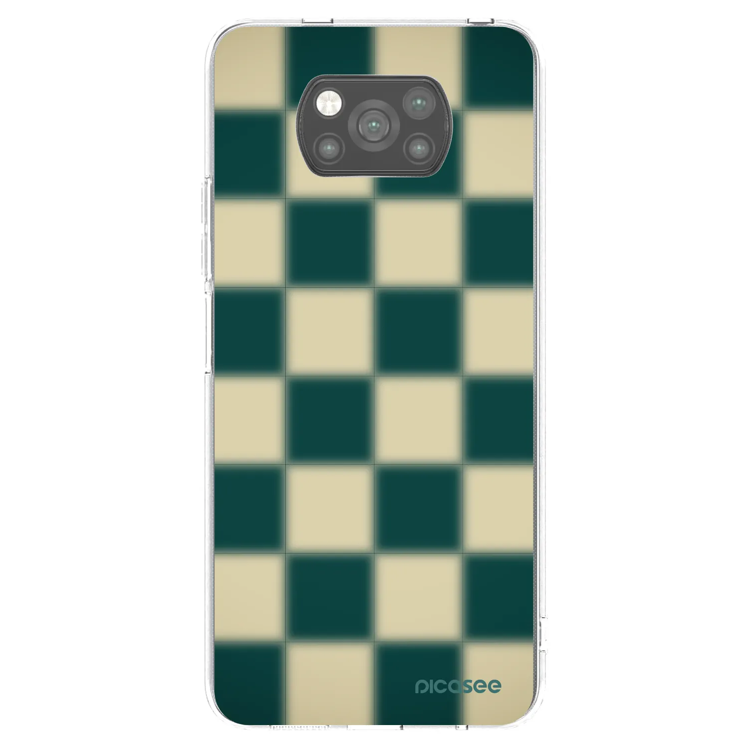 Picasee crna silikonska maskica za Xiaomi Poco X3 - Shadow Chess