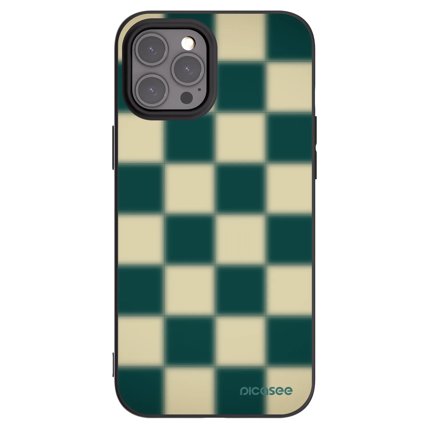 Picasee crna silikonska maskica za Apple iPhone 12 Pro Max - Shadow Chess