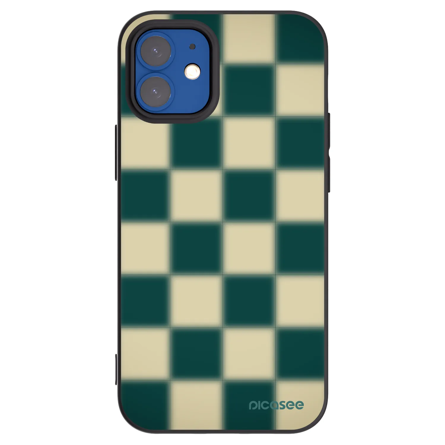 Picasee crna silikonska maskica za Apple iPhone 12 mini - Shadow Chess