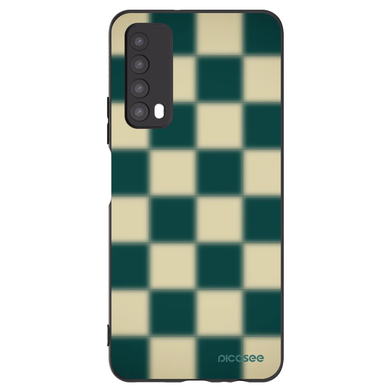 Picasee crna silikonska maskica za Huawei P Smart 2021 - Shadow Chess