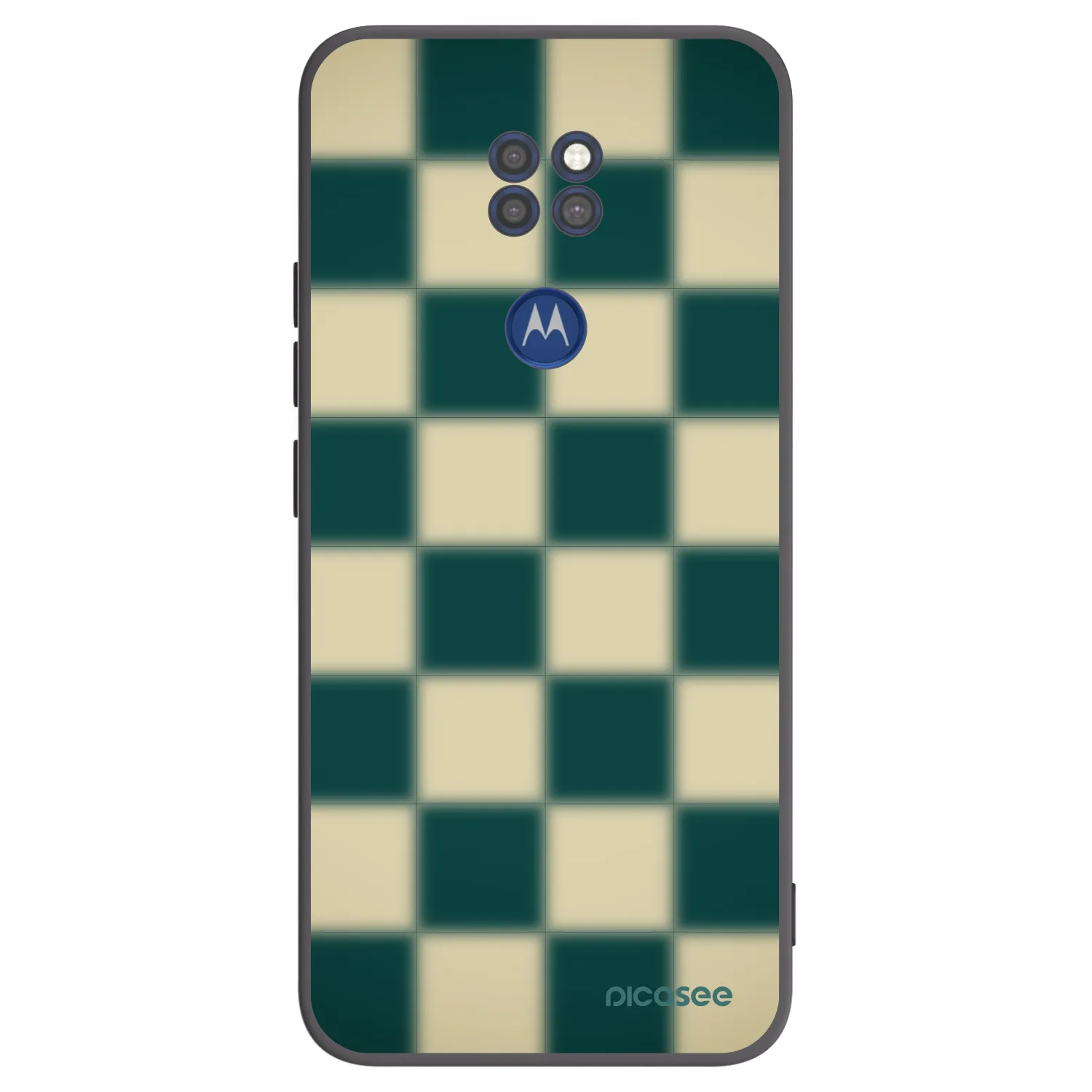 Picasee crna silikonska maskica za Motorola Moto G9 Play - Shadow Chess